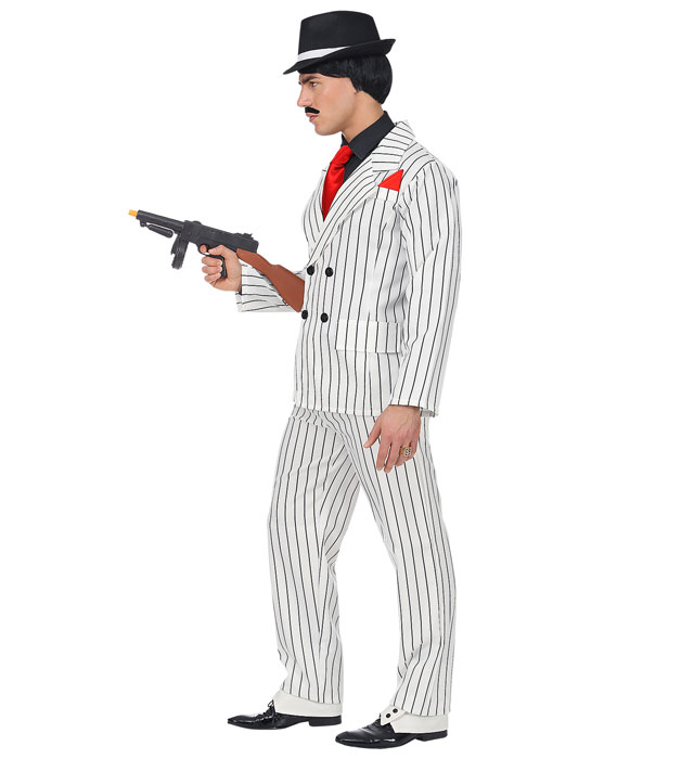 Costum Gangster Alb Dungi
