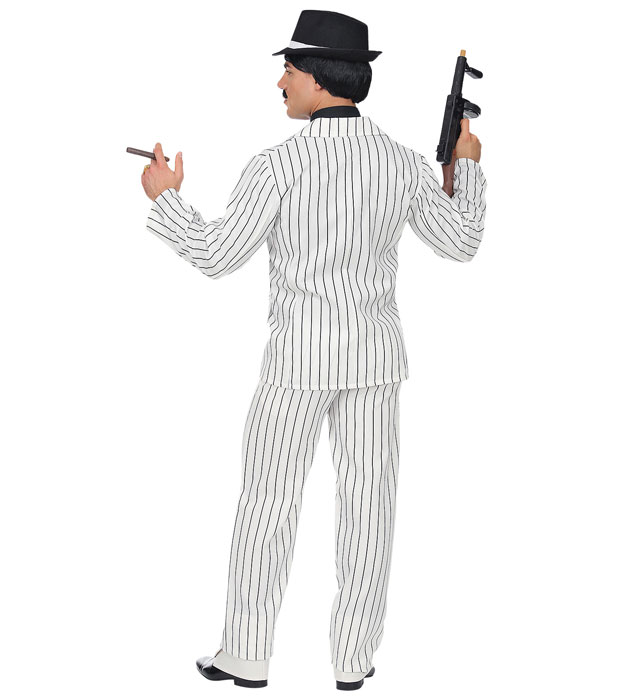 Costum Gangster Alb Dungi