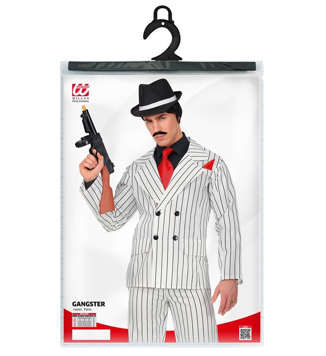 Costum Gangster Alb Dungi