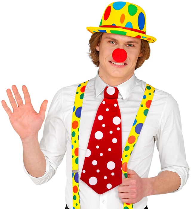 Cravata Clown Roșie