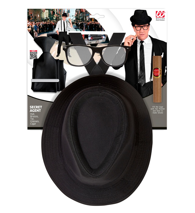 Set Anii 20 Deghizare 5 Piese Negru