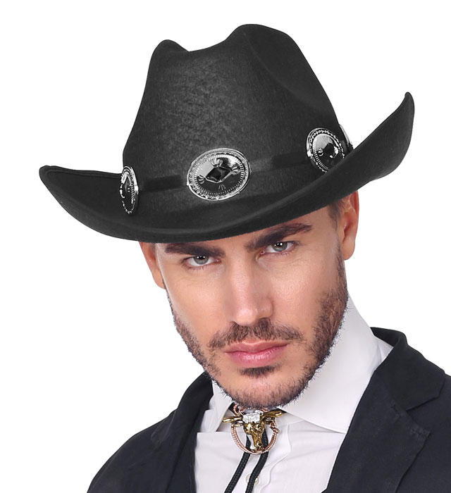 Palarie Cowboy Adult Neagra