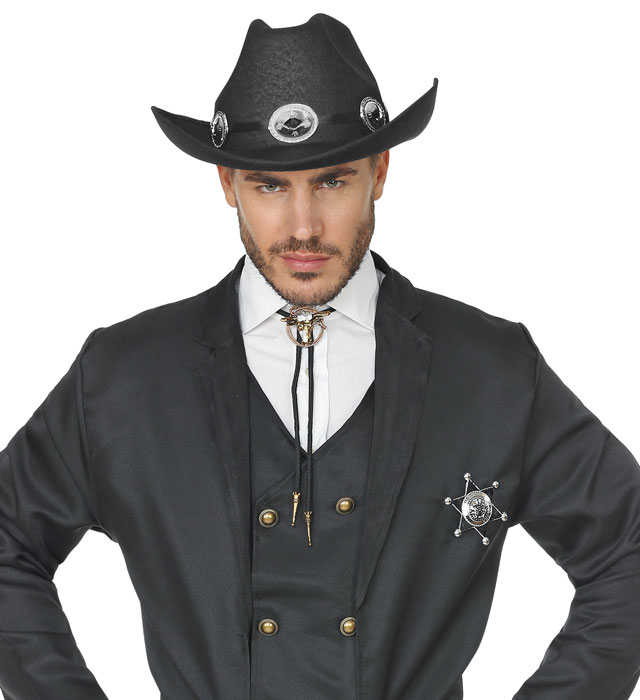 Palarie Cowboy Adult Neagra