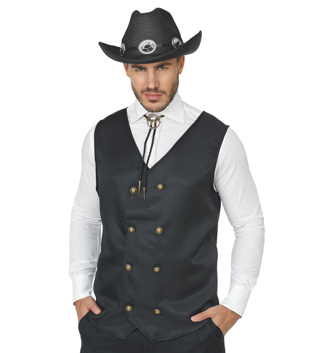 Palarie Cowboy Adult Neagra