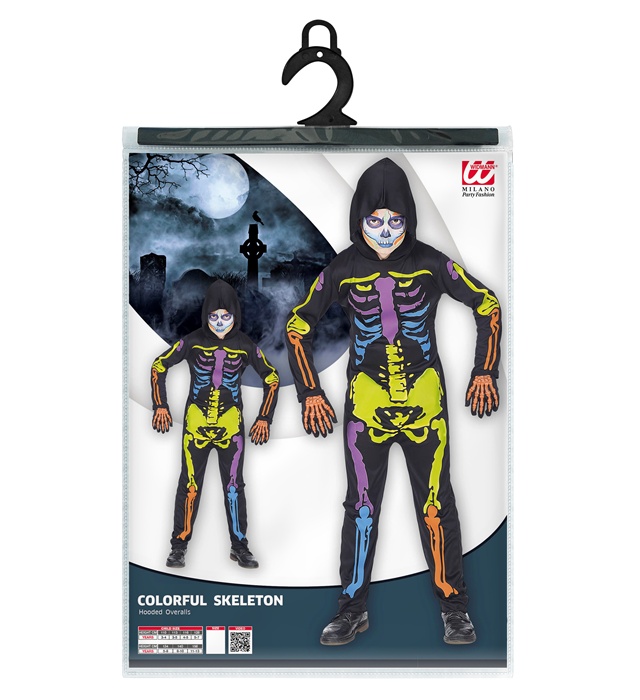 Costum Schelet Salopeta Colorat