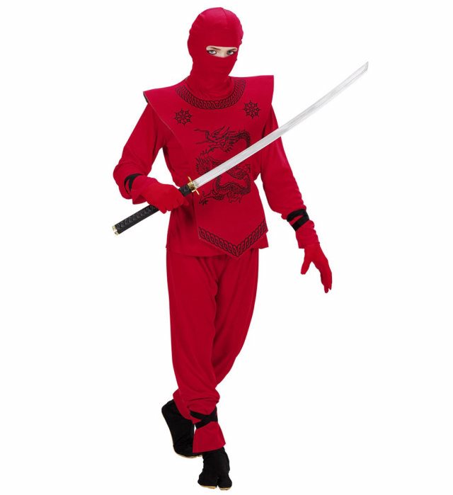 Costum Ninja Rosu