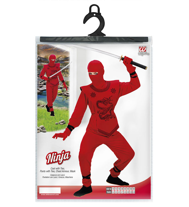 Costum Ninja Rosu