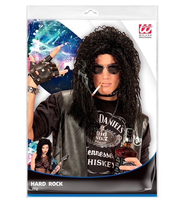 Peruca Hard Rock Bruneta