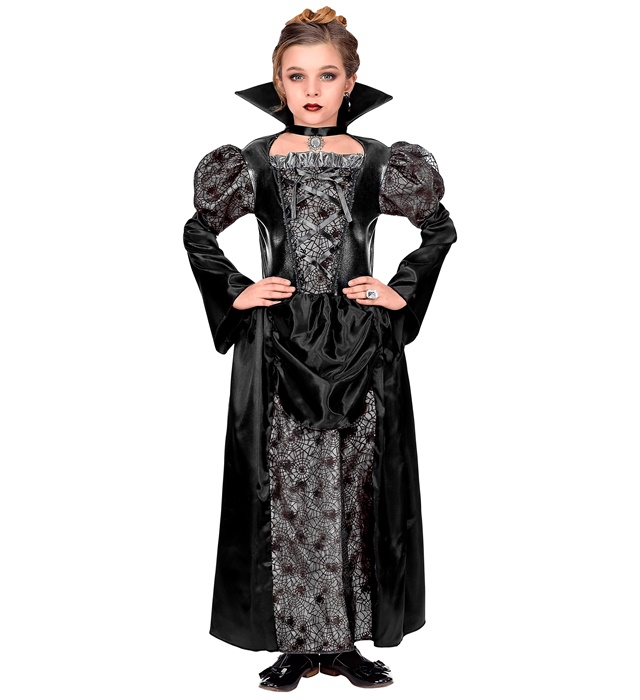 Costum Vampirita Regala Copii Argintiu