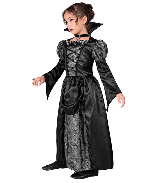 Costum Vampirita Regala Copii Argintiu