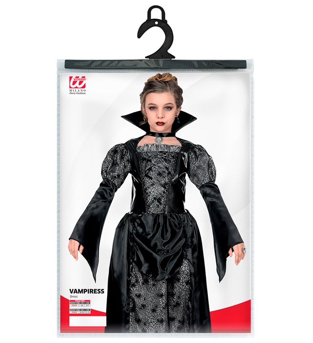 Costum Vampirita Regala Copii Argintiu