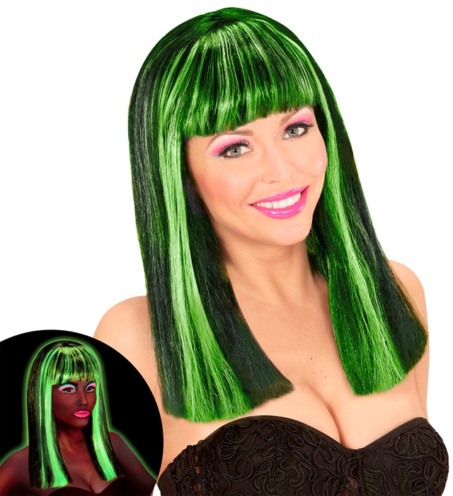 Peruca Neon Verde