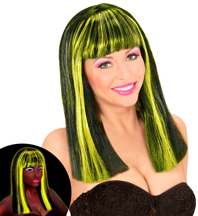 Peruca Neon Galbena