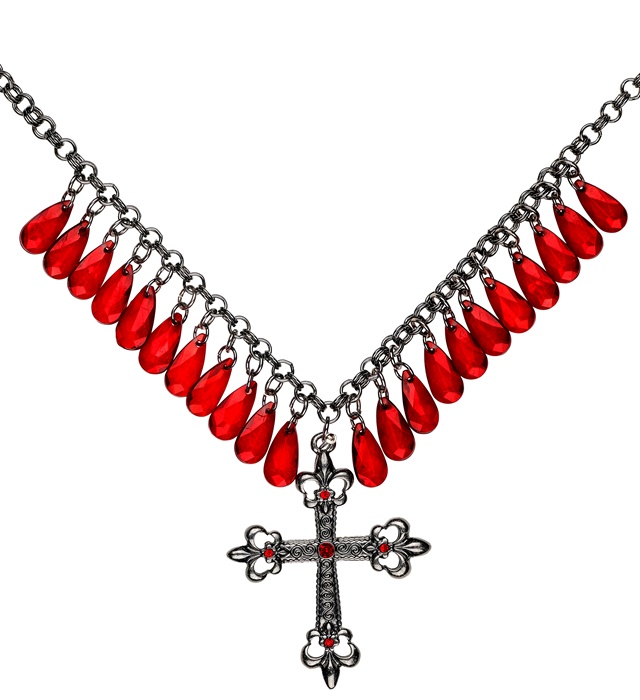 Colier Gothic Roșu
