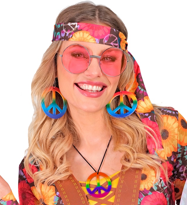 Colier Hippie Curcubeu