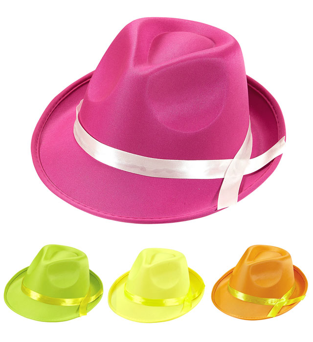 Pălărie Fedora Neon