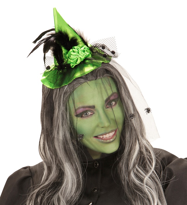 Pălărie Mini Vrăjitoare Verde