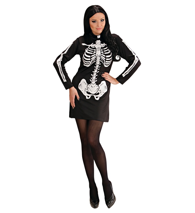 Costum Schelet Dama Halloween