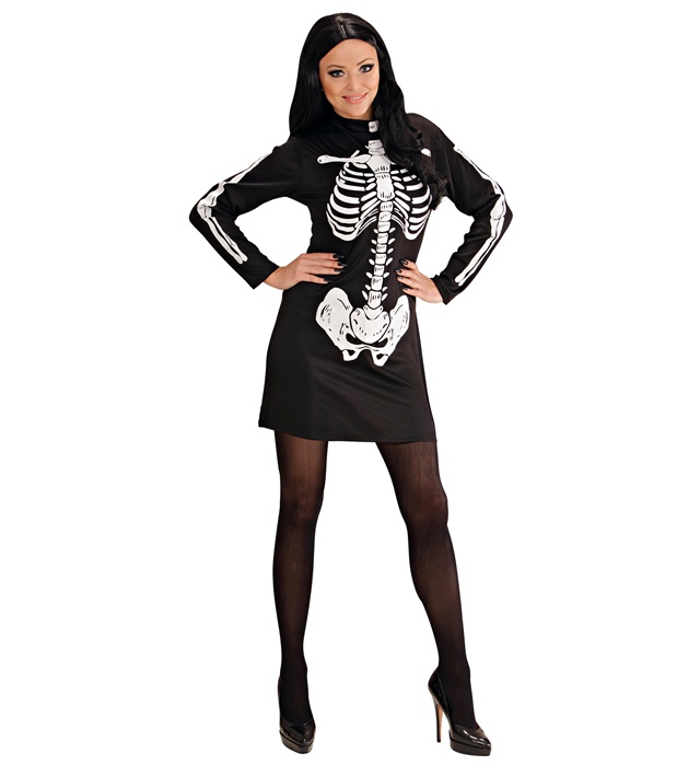 Costum Schelet Dama Halloween