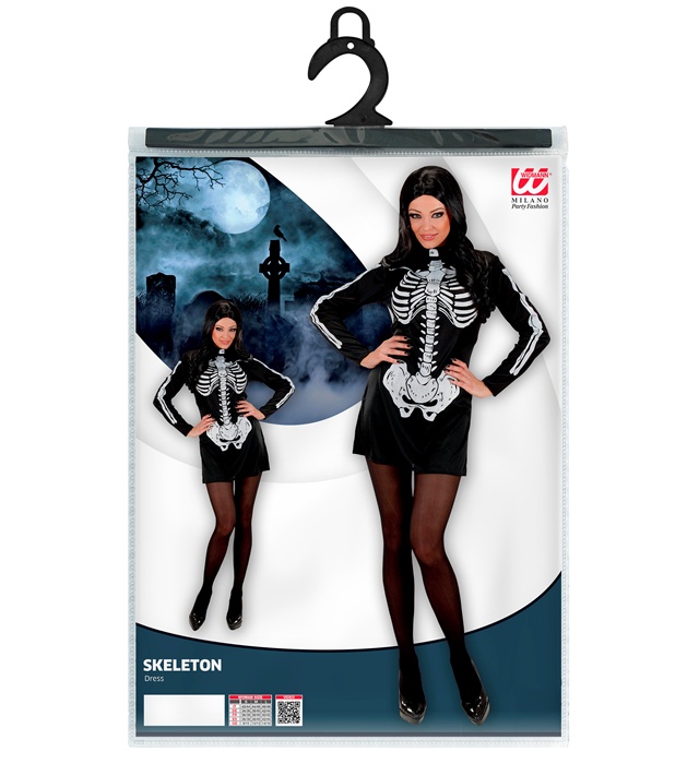 Costum Schelet Dama Halloween