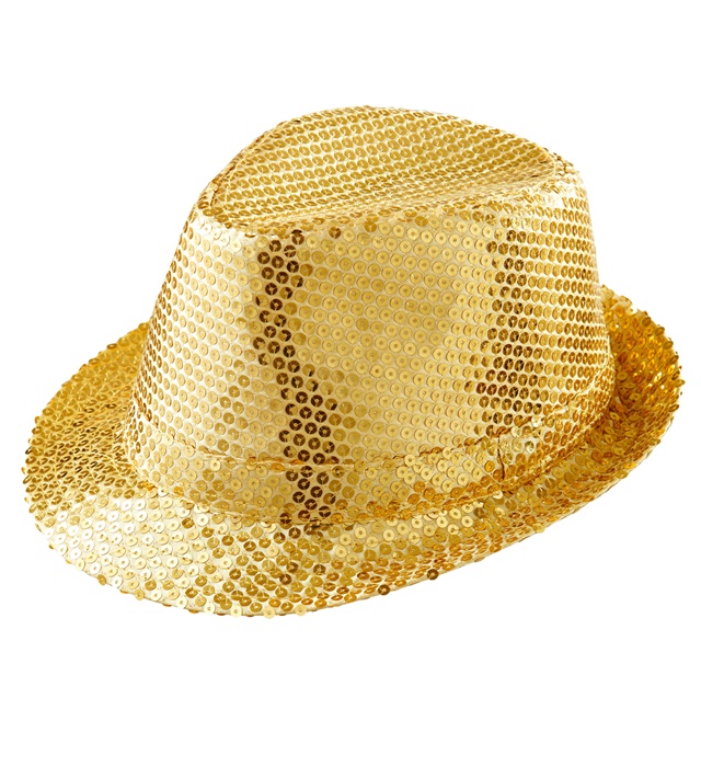 Pălărie Fedora Aurie