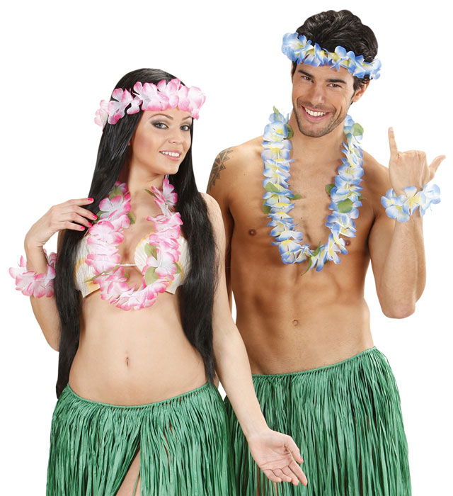 Set Hawaii 4 Culori Cu Frunze