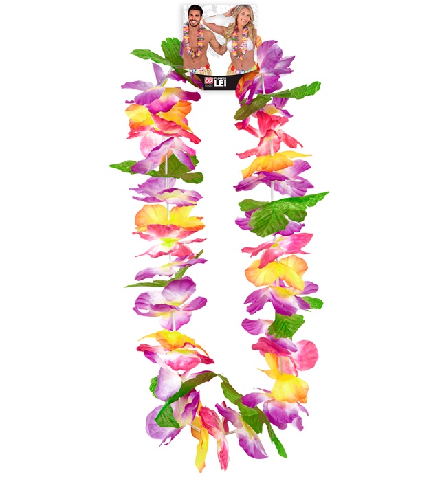 Ghirlanda Hawaii Multicolora Cu Frunze