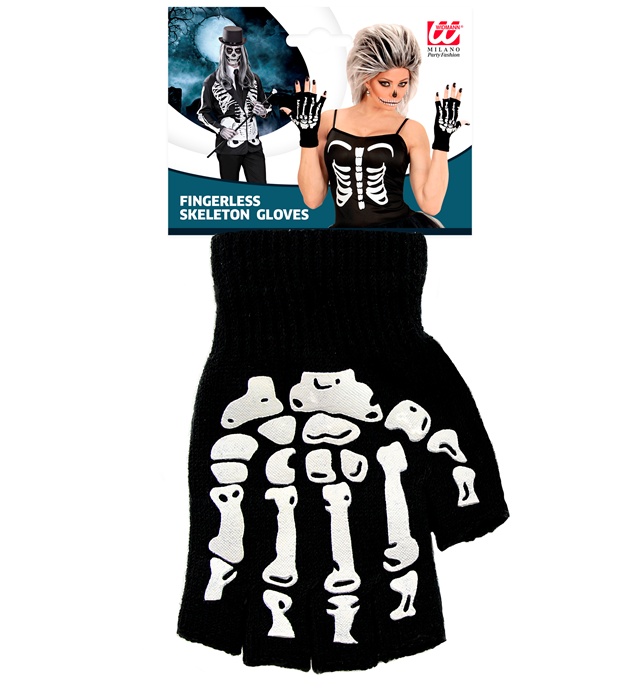 Manusi Schelet Tricot Fara Degete Adult