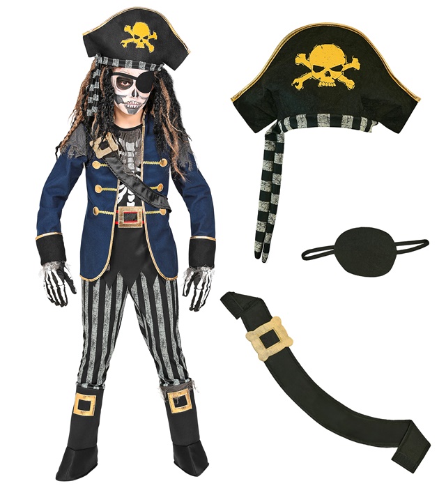Costum Capitan Pirat Schelet Copii