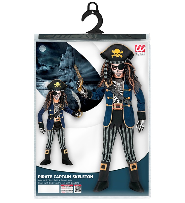Costum Capitan Pirat Schelet Copii