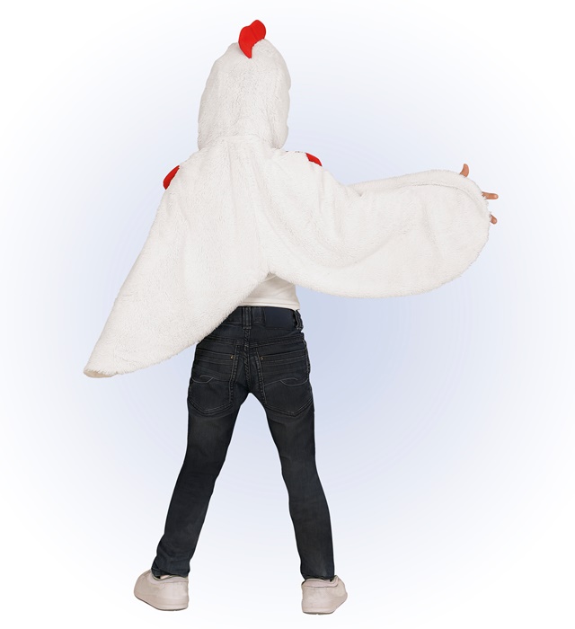 Costum găină, poncho cu aripi