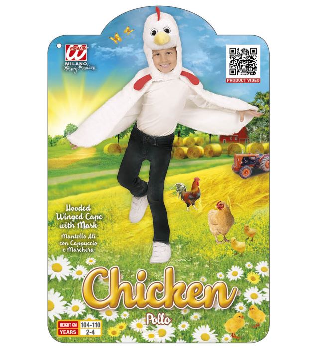 Costum găină, poncho cu aripi