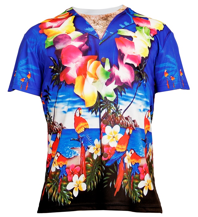 Tricou Hawaii Imprimeu 3D
