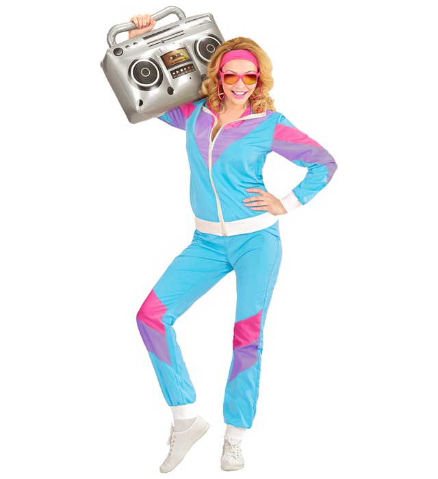 Costum Anii 80 Albastru