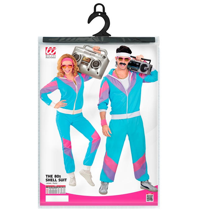 Costum Anii 80 Albastru