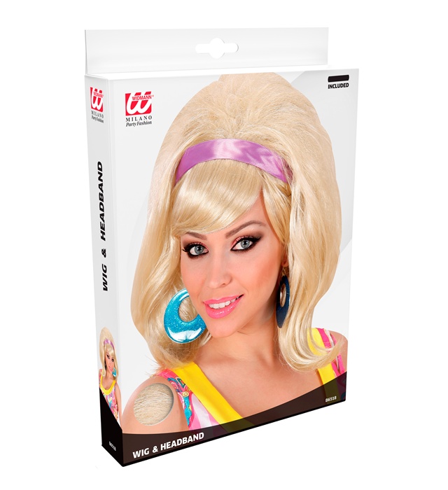 Peruca Anii 60 Blonda