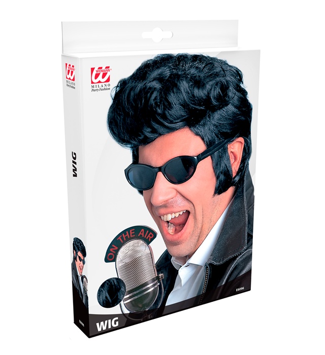 Peruca Elvis Neagra