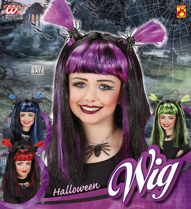 Peruca Copil Halloween Colorata