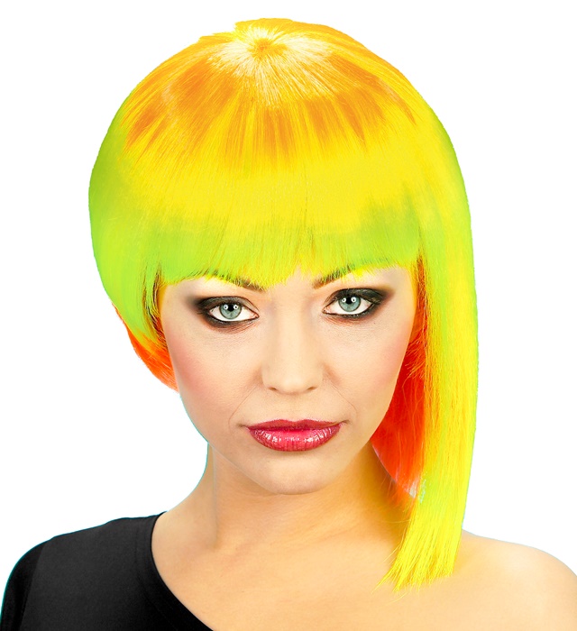 Peruca Neon Neo Punk