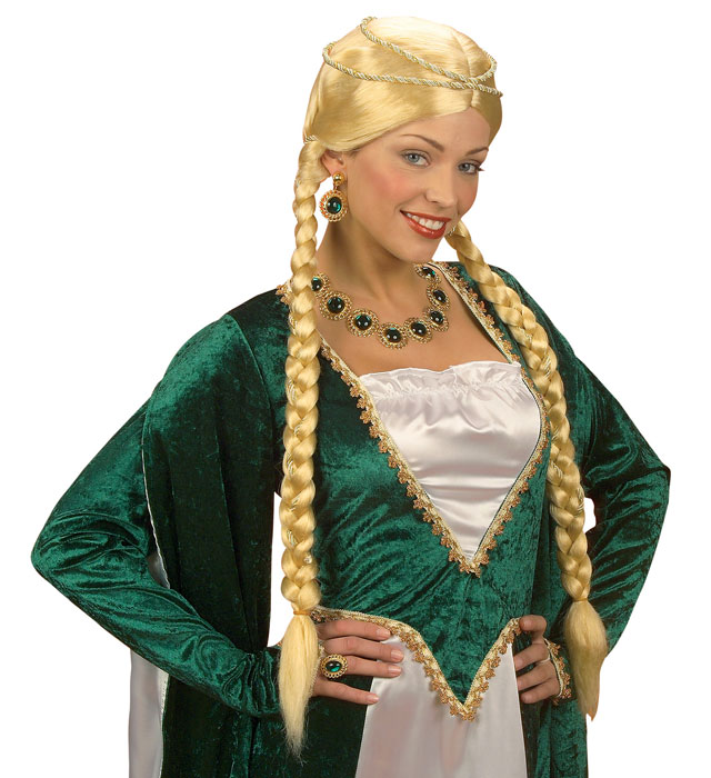 Peruca Printesa Medievala Blonda