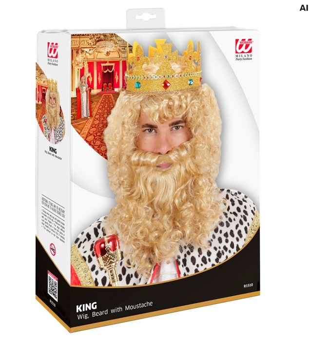 Peruca Rege Blond
